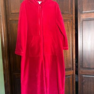 Charter Club Vibrant Red Hooded Robe